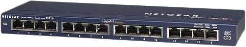 Aanbieding Netgear GS116 (netwerk switches)