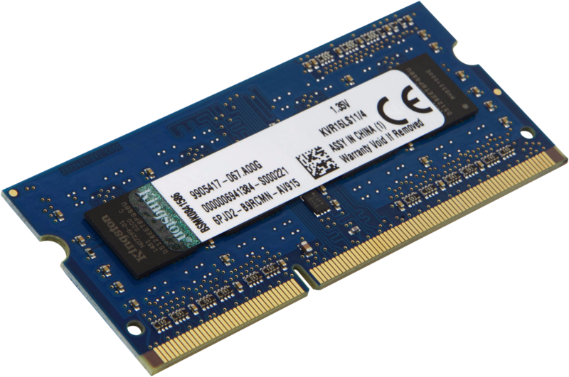 Aanbieding Kingston ValueRAM 4GB DDR3L SODIMM 1600 MHz (1x4GB) (intern geheugen)