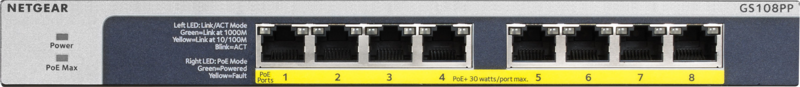 Aanbieding Netgear GS108PP (netwerk switches)
