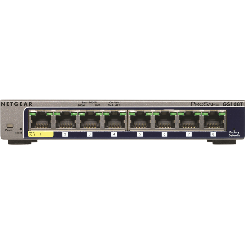 Aanbieding Netgear GS108T (netwerk switches)