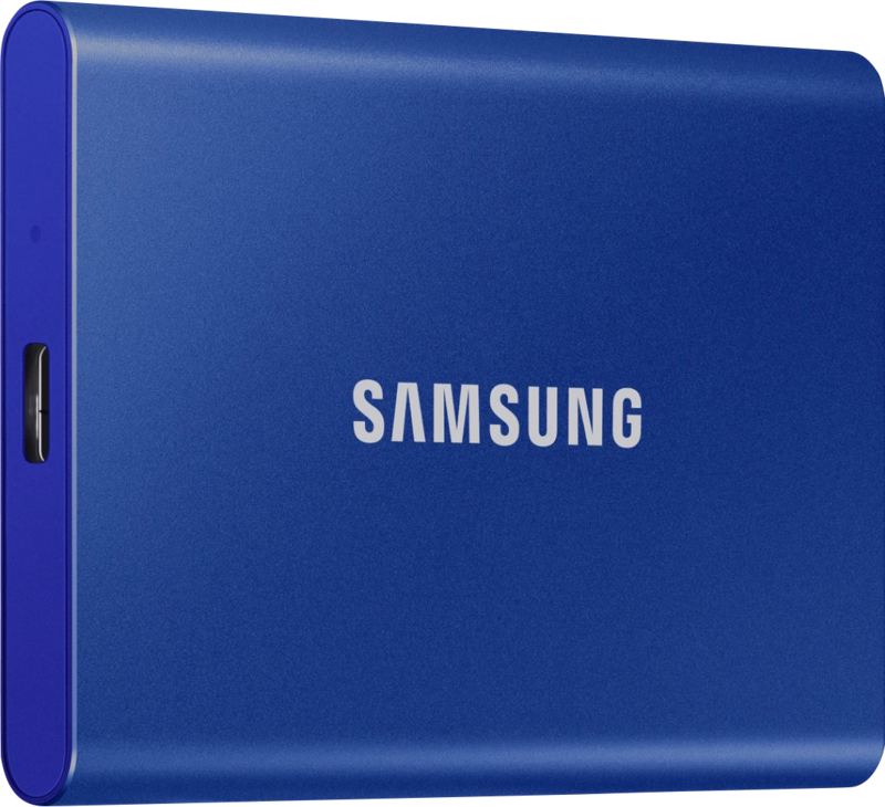 Aanbieding Samsung T7 Portable SSD 1TB Blauw (externe ssd's)