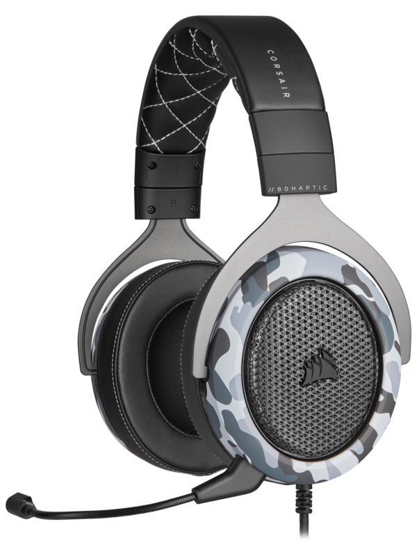 Aanbieding Corsair HS60 Haptic Stereo en Bass Gaming Headset Zwart Camo (gaming headsets)