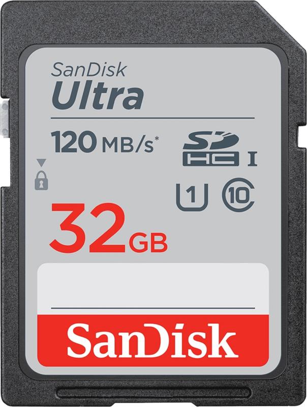 Aanbieding SanDisk SDHC Ultra 32GB 120MB/s (geheugenkaarten)