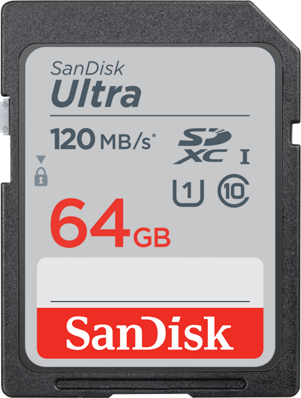 Aanbieding SanDisk SDXC Ultra 64GB 120MB/s (geheugenkaarten)