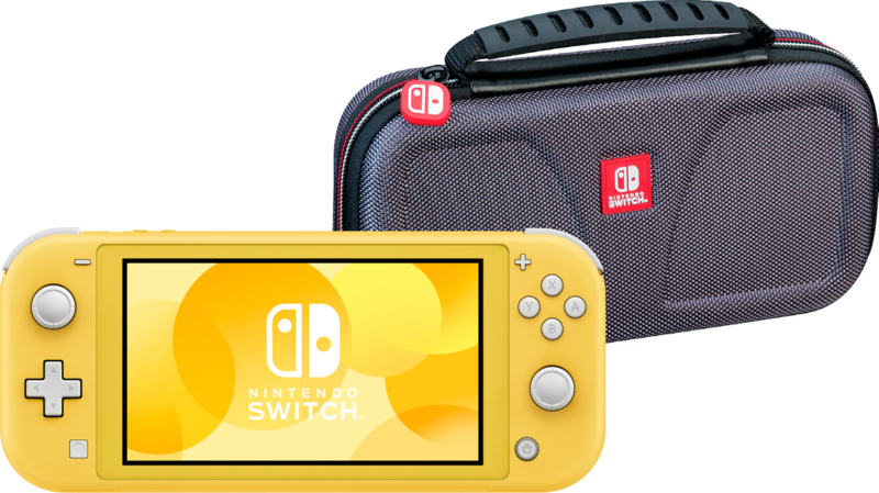 Aanbieding Nintendo Switch Lite Geel + Bigben Beschermtas (consoles)