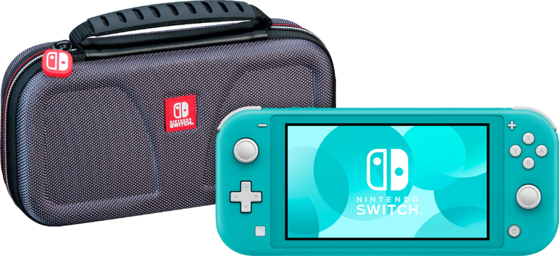 Aanbieding Nintendo Switch Lite Turquoise + Bigben Officiële Nintendo Switch Lite Beschermtas (consoles)