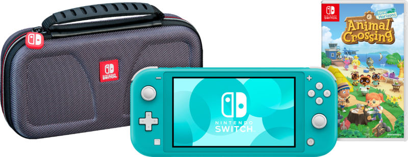 Aanbieding Game onderweg pakket - Nintendo Switch Lite Turquoise (consoles)