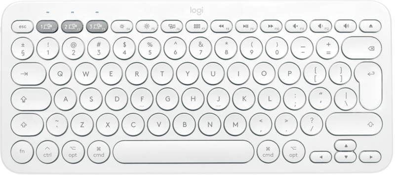 Aanbieding Logitech K380 voor Mac Bluetooth Multi-device Toetsenbord Wit Qwerty (toetsenborden)