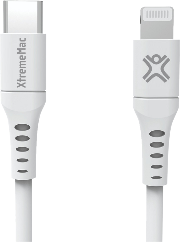 Aanbieding XtremeMac Usb C naar Lightning Kabel 2m Kunststof Wit (datakabels)