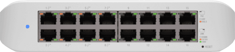 Aanbieding Ubiquiti UniFi USW-Lite-16-PoE (netwerk switches)