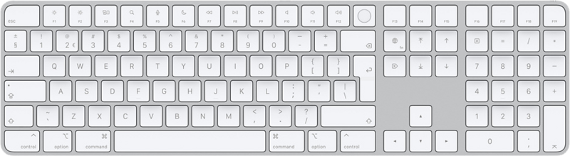 Aanbieding Apple Magic Keyboard met numeriek toetsenblok en Touch ID QWERTY (toetsenborden)