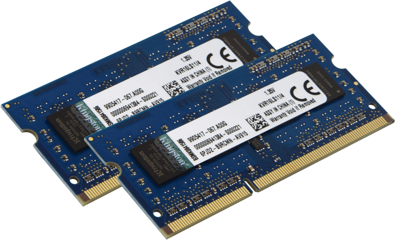 Aanbieding Kingston ValueRAM 8GB DDR3L SODIMM 1600 MHz (2x4GB) (intern geheugen)