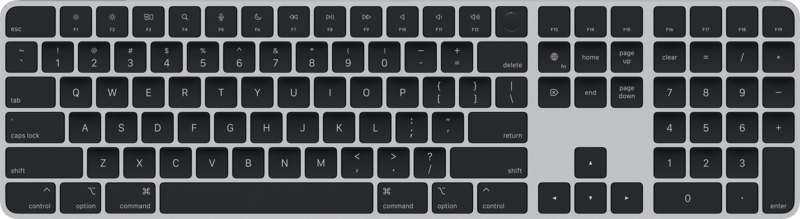 Aanbieding Apple Magic Keyboard met numeriek toetsenblok en Touch ID QWERTY Zwart (toetsenborden)