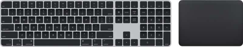 Aanbieding Apple Magic Keyboard met numeriek toetsenblok en Touch ID Qwerty + Trackpad (2021) Zwart (toetsenborden)