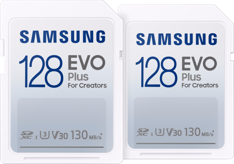 Aanbieding Samsung EVO Plus SDXC 128GB - Duo Pack (geheugenkaarten)
