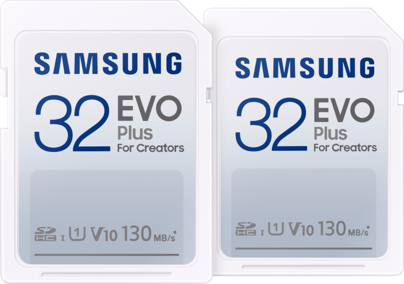 Aanbieding Samsung EVO Plus SDHC 32GB - Duo Pack (geheugenkaarten)