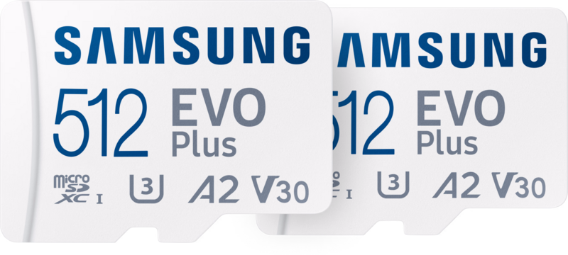 Aanbieding Samsung EVO Plus microSDXC 512GB - Duo Pack (geheugenkaarten)