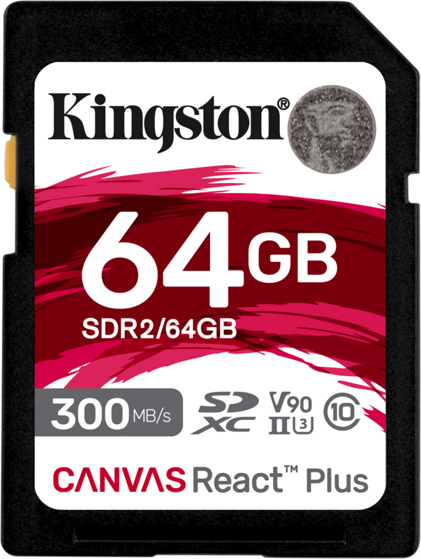 Aanbieding Kingston Canvas React Plus 64GB (geheugenkaarten)