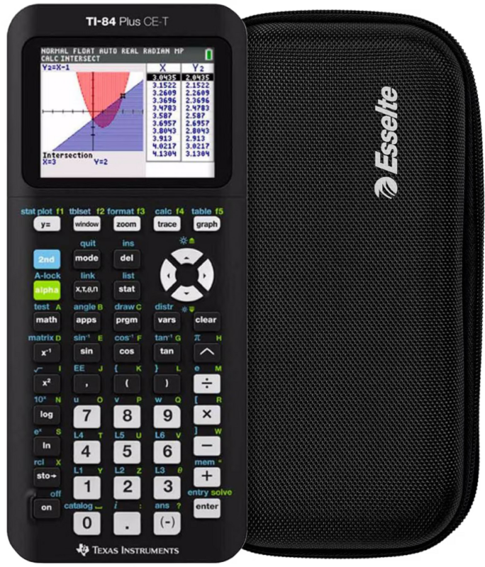 Aanbieding Texas Instruments TI-84 CE-T + Rekenmachine Case Zwart (rekenmachines)