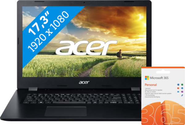 Aanbieding Acer Aspire 3 A317-52-51S6 + Office 365 (laptops)