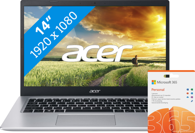 Aanbieding Acer Aspire 5 (A514-54-51BB) + Office 365 (laptops)