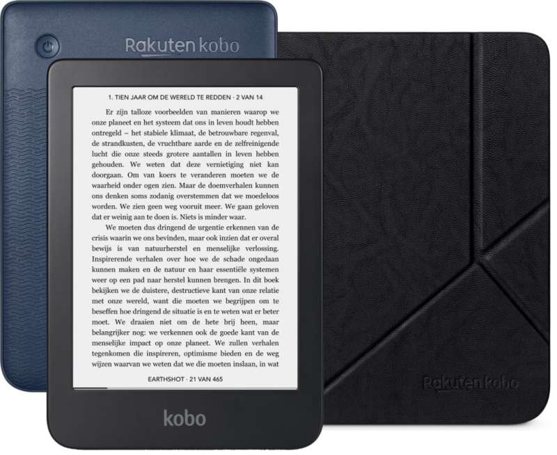 Aanbieding Kobo Clara 2E + Sleep Cover Zwart (e-readers)