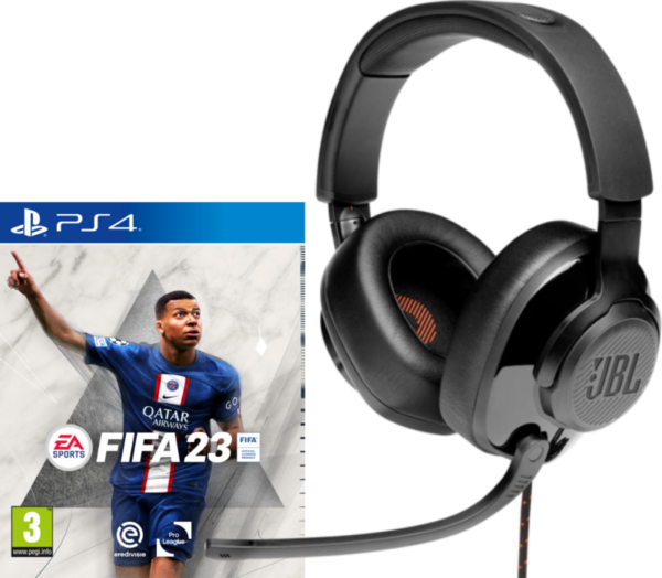 Aanbieding FIFA 23 PS4 + JBL Quantum 300 (games)