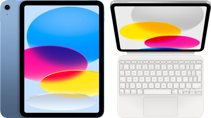 Aanbieding Apple iPad (2022) 10.9 inch 256GB Wifi Blauw + Magic Keyboard Folio (tablets)