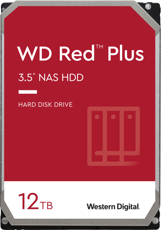Aanbieding WD Red Plus WD120EFBX 12TB (interne harde schijven hdd)