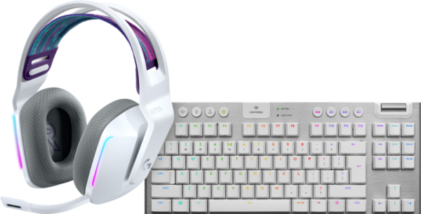 Aanbieding Logitech G733 LIGHTSPEED Wireless Gaming Headset Wit + Logitech G915 Gaming toetsenbord (gaming headsets)