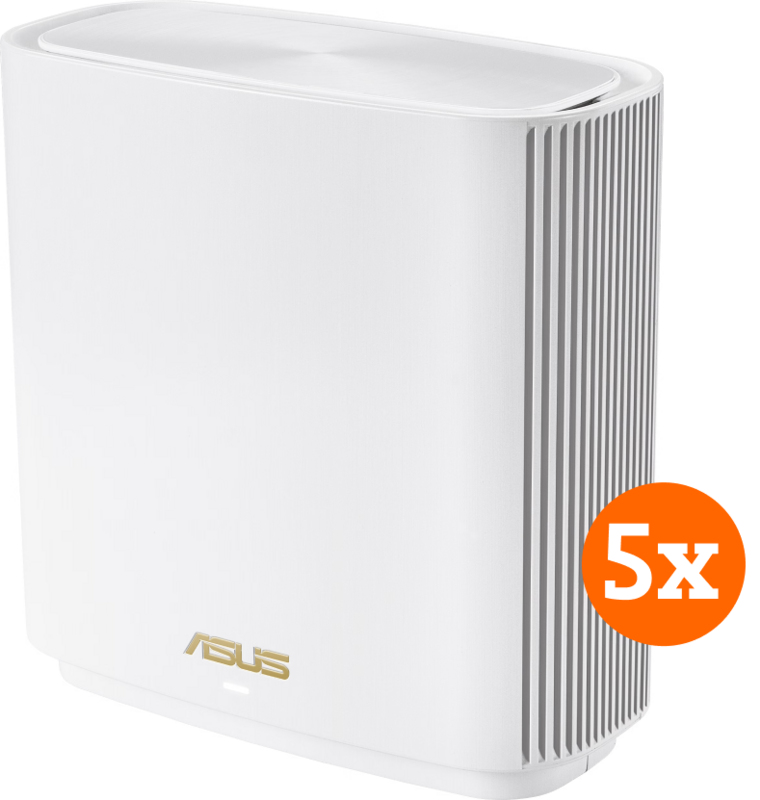Aanbieding Asus ZenWifi AX XT8 Mesh Wifi 6 (5-pack wit) (routers)
