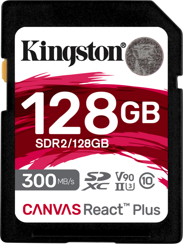 Aanbieding Kingston Canvas React Plus 128GB (geheugenkaarten)
