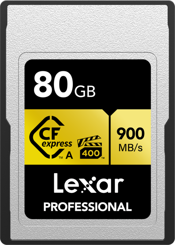 Aanbieding Lexar CFexpress PRO Type A Gold Series 80GB 900MB/s (geheugenkaarten)