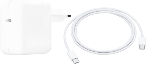 Aanbieding Apple Power Delivery Oplader 61W + Usb C naar Usb C Kabel 1m (opladers voor laptops)