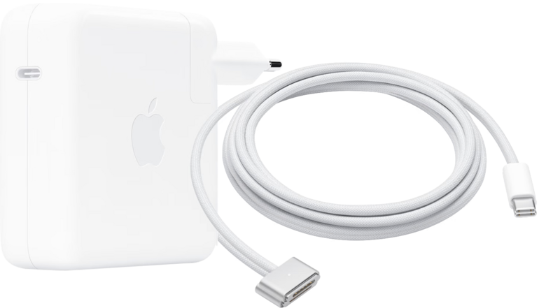 Aanbieding Apple 96W usb C Power Adapter + Apple Usb C naar MagSafe 3 Kabel 2 Meter (opladers voor laptops)