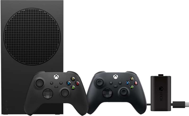 Aanbieding Xbox Series S 1 TB Zwart + Wireless Controller Carbon Zwart + PDP Gaming Dual Charge (consoles)