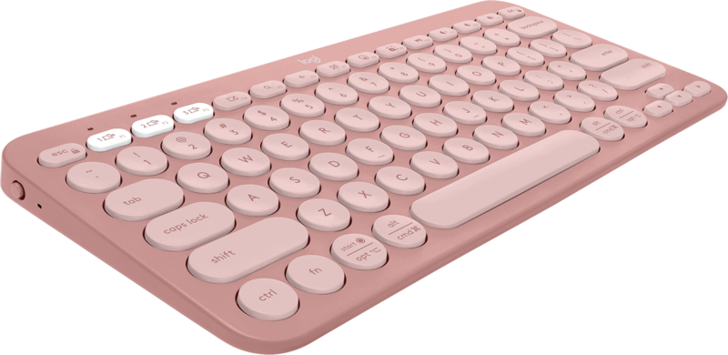 Aanbieding Logitech Pebble Keyboard 2 - K380s Rose Qwerty (toetsenborden)