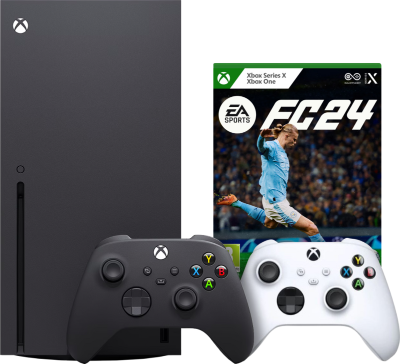 Aanbieding Xbox Series X + EA Sports FC 24 + Tweede Controller Wit (consoles)
