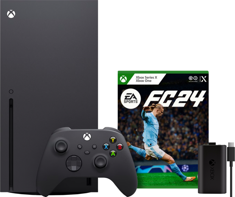 Aanbieding Xbox Series X + EA Sports FC 24 + Play & Charge kit (consoles)