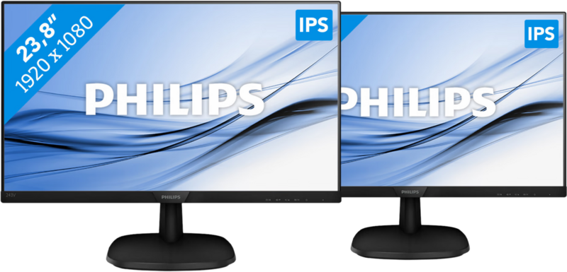 Aanbieding 2x Philips 243V7QDAB (monitoren)