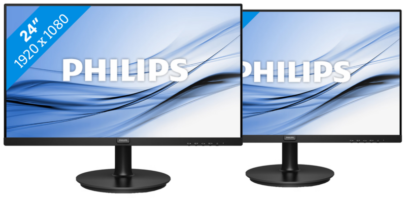 Aanbieding 2x Philips 241V8LA/00 (monitoren)