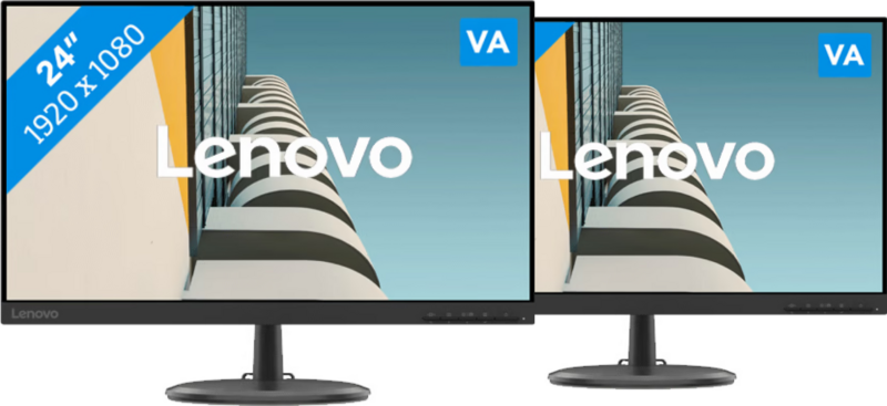 Aanbieding 2x Lenovo D24-20 (monitoren)