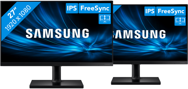 Aanbieding 2x Samsung LF27T450FQRXEN T45F (monitoren)