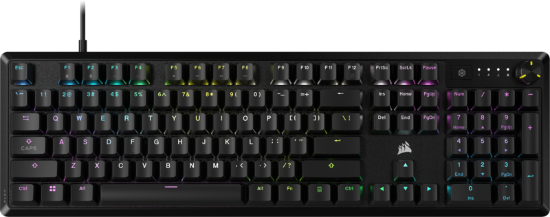 Aanbieding Corsair K70 RGB Core Gaming Toetsenbord Qwerty Zwart (toetsenborden)
