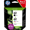 Koop HP 62 Cartridges Combo Pack - 0190780739297