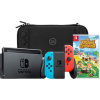 Koop Nintendo Switch Rood/Blauw + Animal Crossing New Horizons + BlueBuilt Beschermhoes - 6095612280265