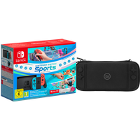 Koop Nintendo Switch Rood/Blauw + Switch Sports + Nintendo Switch Online + Beschermhoes - 6151117056085