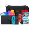 Koop Nintendo Switch OLED Blauw/Rood + Nintendo Switch Sports + BlueBuilt Beschermhoes - 6095612465440