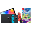 Koop Nintendo Switch OLED Blauw Rood + Zelda: Echoes of Wisdom - 6151116925948