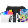 Koop Nintendo Switch OLED Wit + Zelda: Echoes of Wisdom + BlueBuilt Beschermhoes - 6151116924965